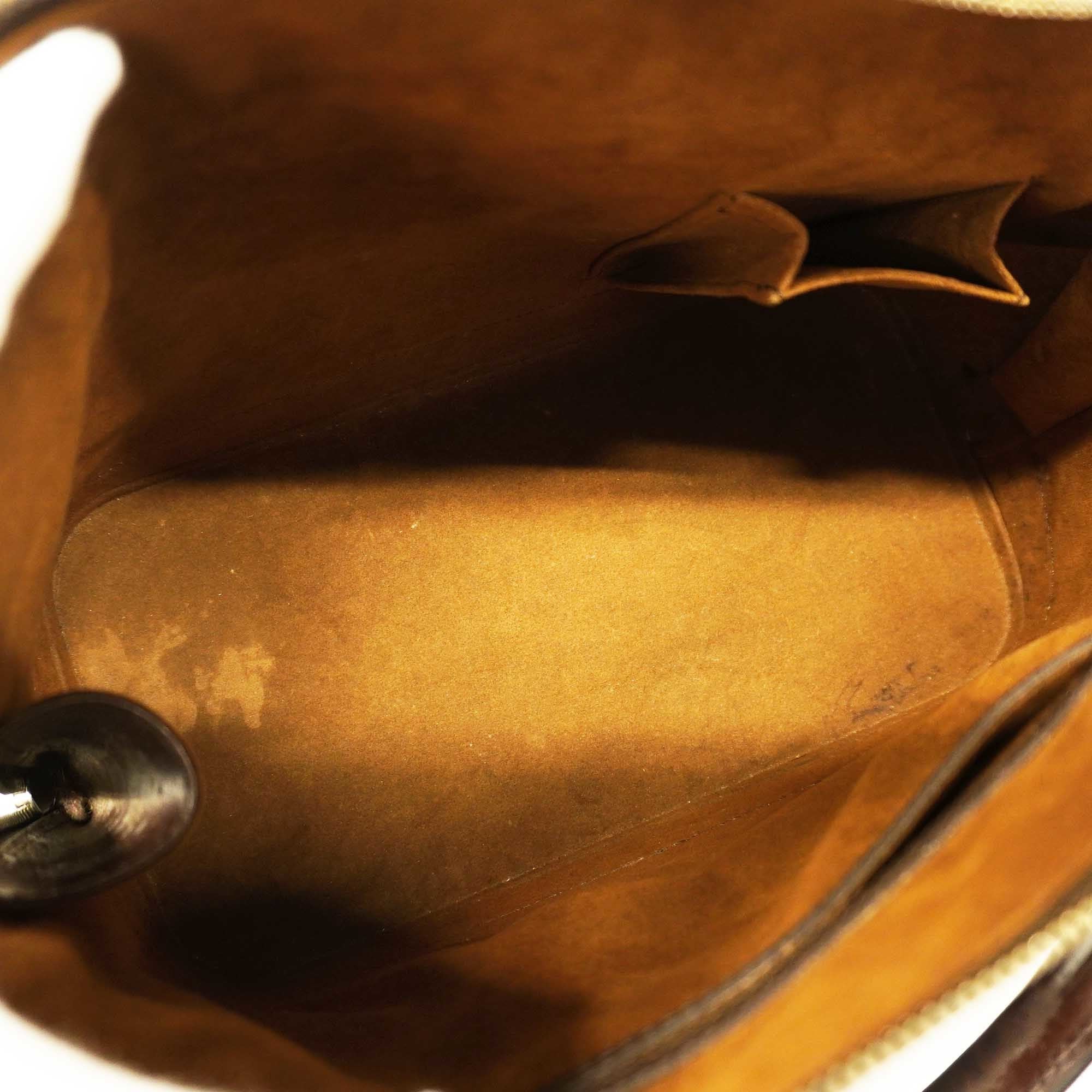 LOUIS VUITTONAuth  Epi Alma M5214D Women's Handbag Mocha
