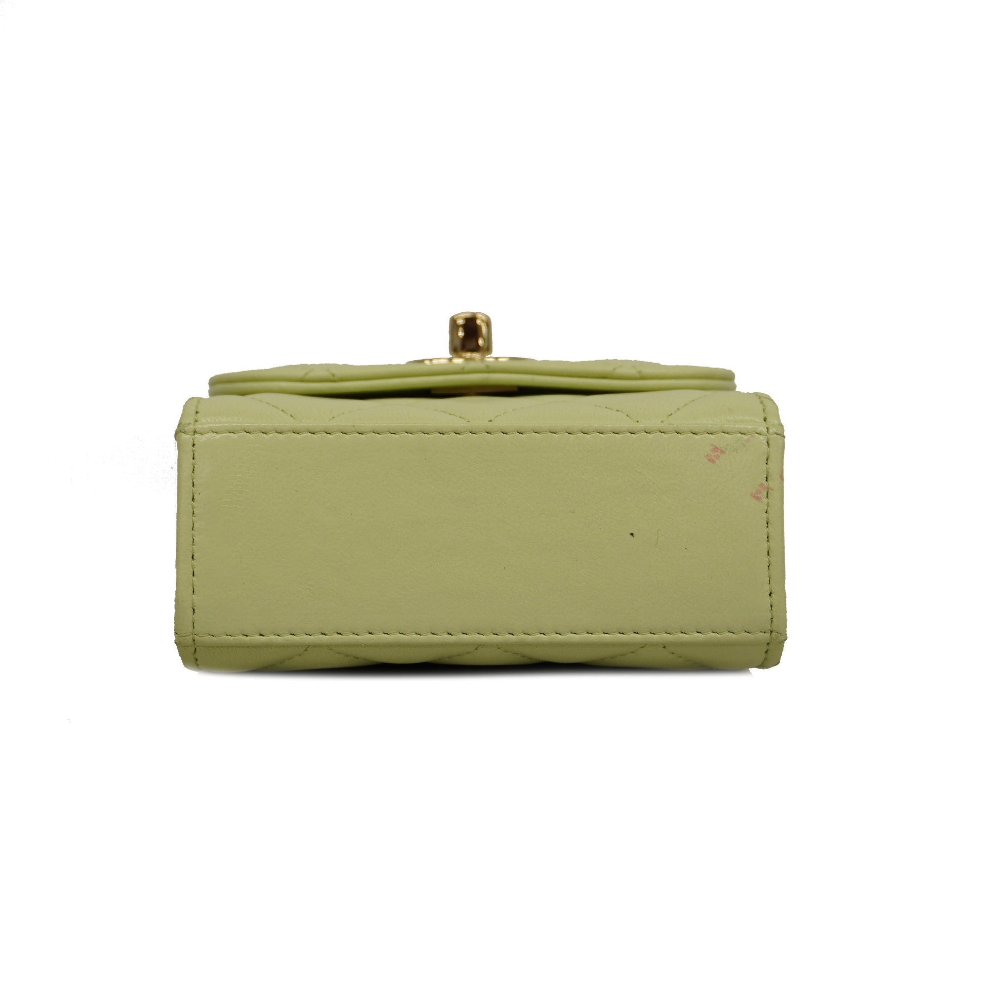 CHANELAuth  Matelasse Chain Shoulder Lambskin Women's Leather Shoulder Bag