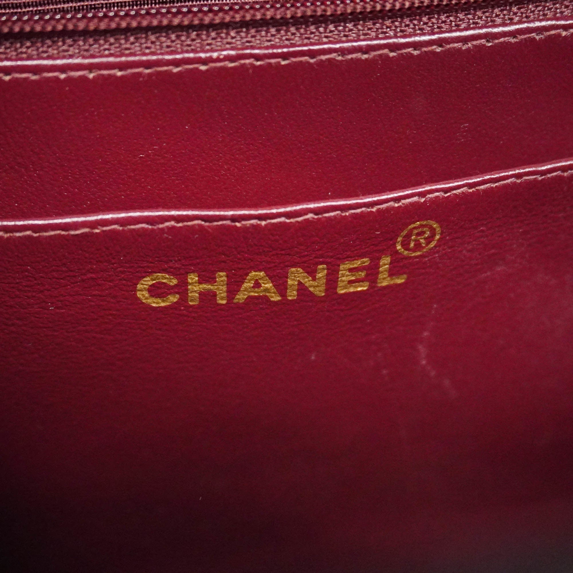 CHANELAuth  Big Matelasse W Chain Women's Leather Shoulder Bag Black