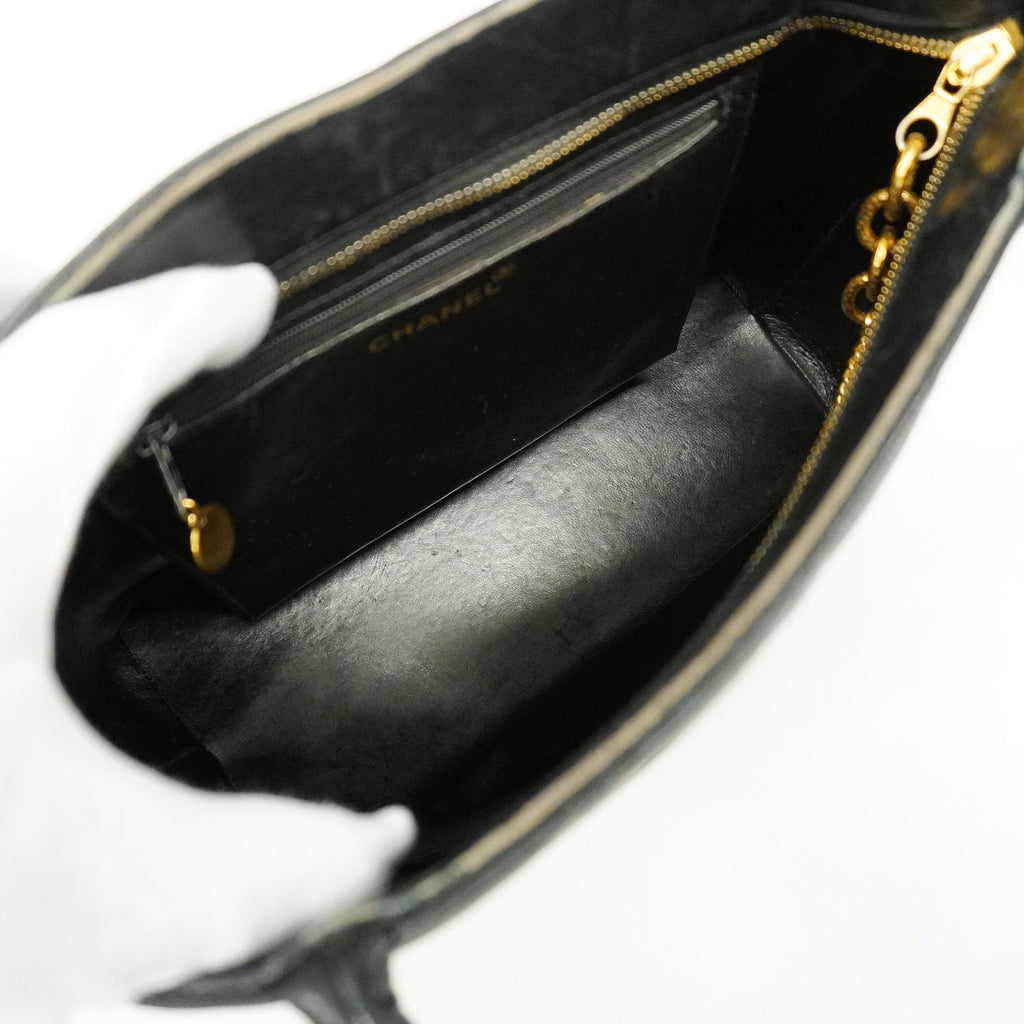 CHANELAuth  Reprint Tote Women's Leather Tote Bag Black