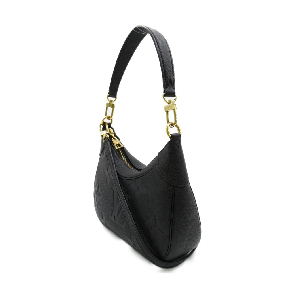 LOUIS VUITTON Bagatelle NM Shoulder Bag Black Black Monogram empreinte PVC coated canvas M46002