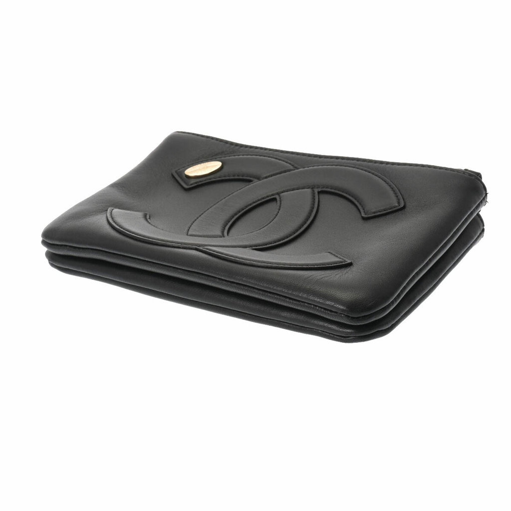 CHANEL Cocomark Waist Bag Black Ladies Lambskin Body