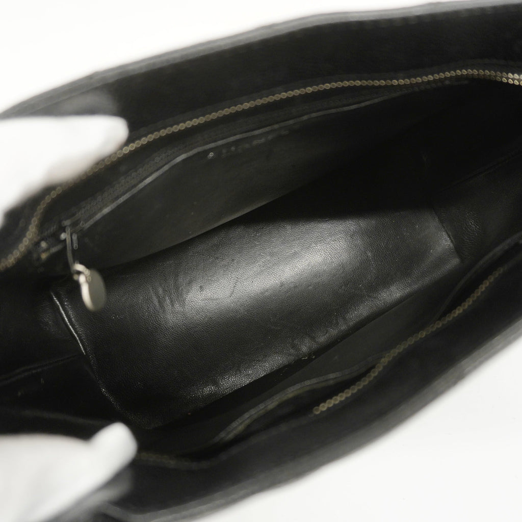 CHANELAuth  Reprint Tote Women's Caviar Leather Tote Bag Black