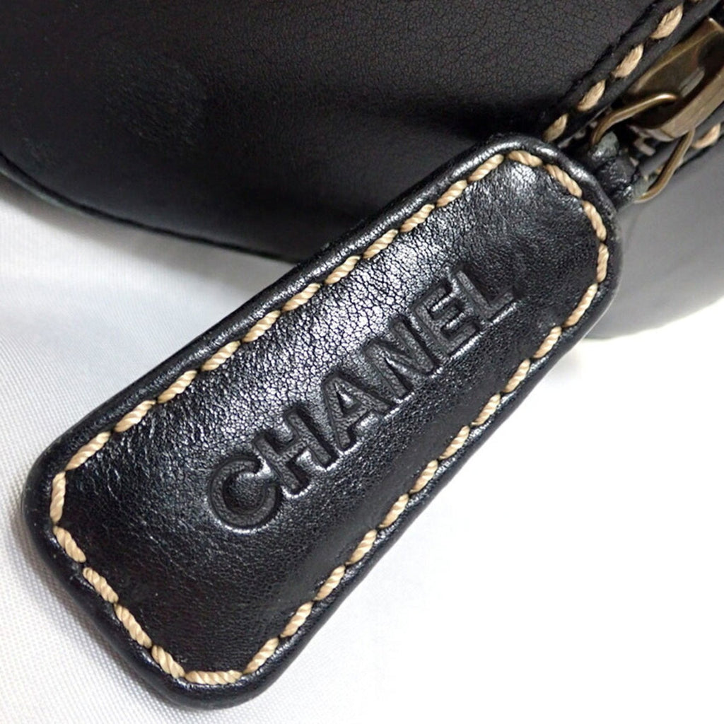 CHANEL matelasse wild stitch calf leather handbag
