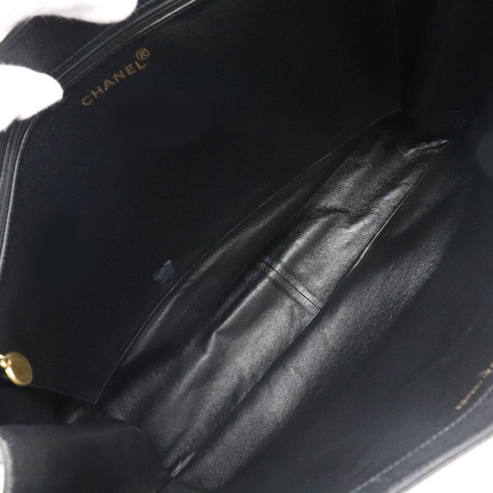 CHANEL Coco Mark Matte Caviar Skin Black Women's Tote Bag