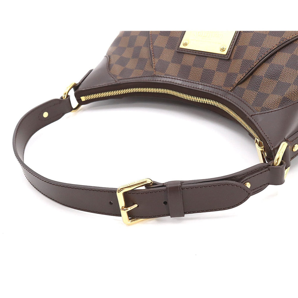Louis Vuitton Damier Thames GM Shoulder Bag Ebene N48181 Gold Hardware