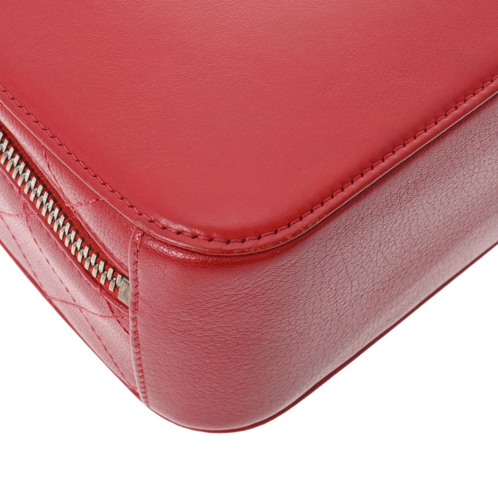 CHANEL handbag red A93463 ladies calf shoulder bag