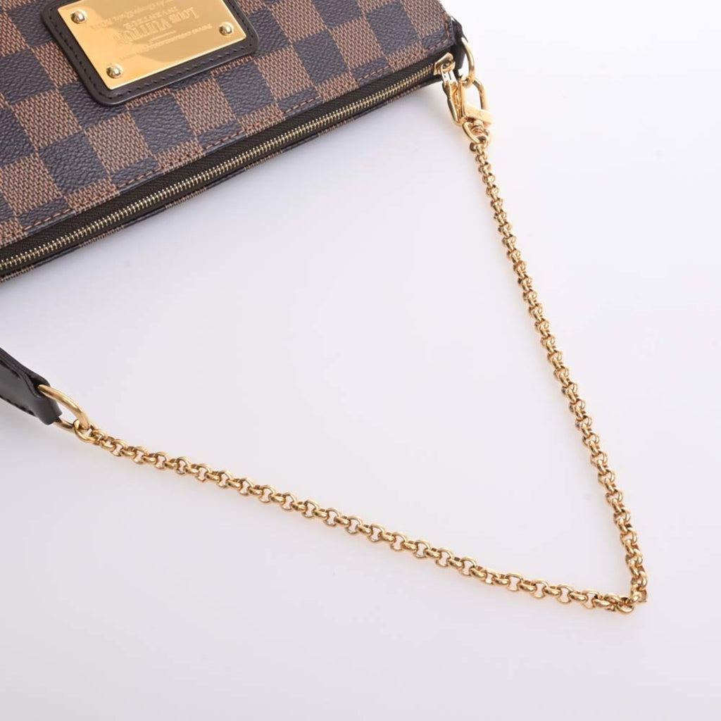 LOUIS VUITTON Damier Eva Chain Shoulder Bag N55213 Brown Women's