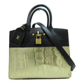 LOUIS VUITTON City Steamer PM 2wayShoulder Bag Gold Black leather M53015