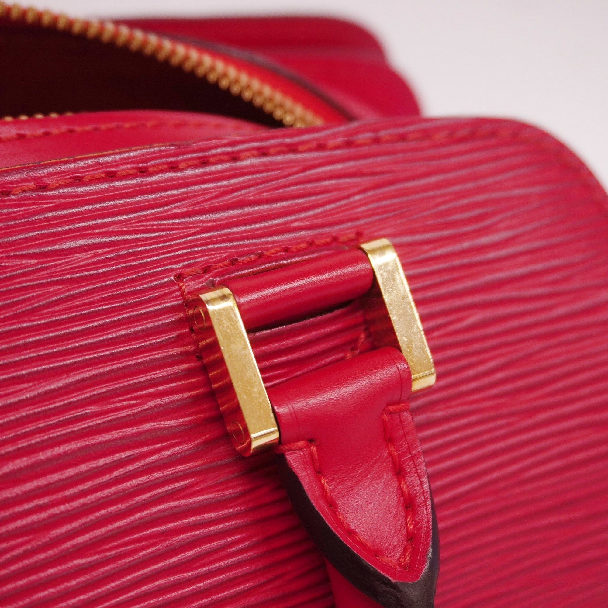 LOUIS VUITTONAuth  Epi Pont Neuf M52057 Women's Handbag Castilian Red