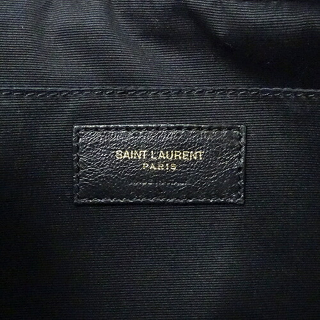 SAINT LAURENT Bag Ladies Shoulder Canvas Leather Lou Camera Black White 612542