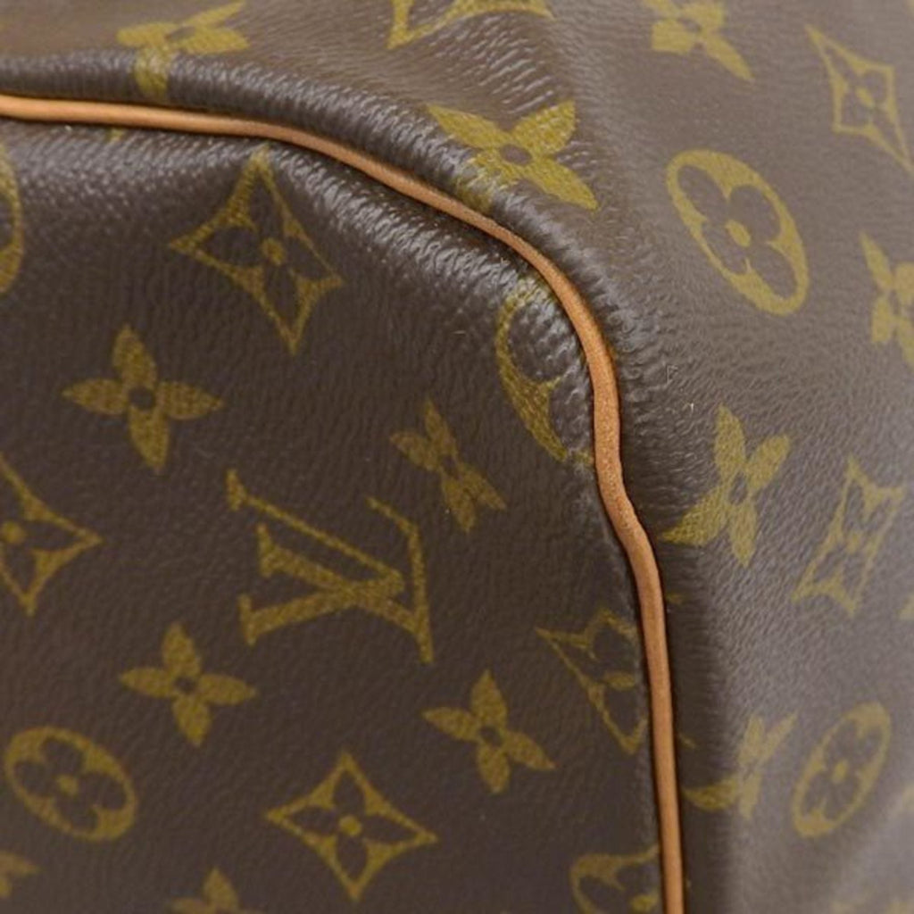 LOUIS VUITTON Monogram Keepall 60 Boston Bag Travel M41422 Brown Women's