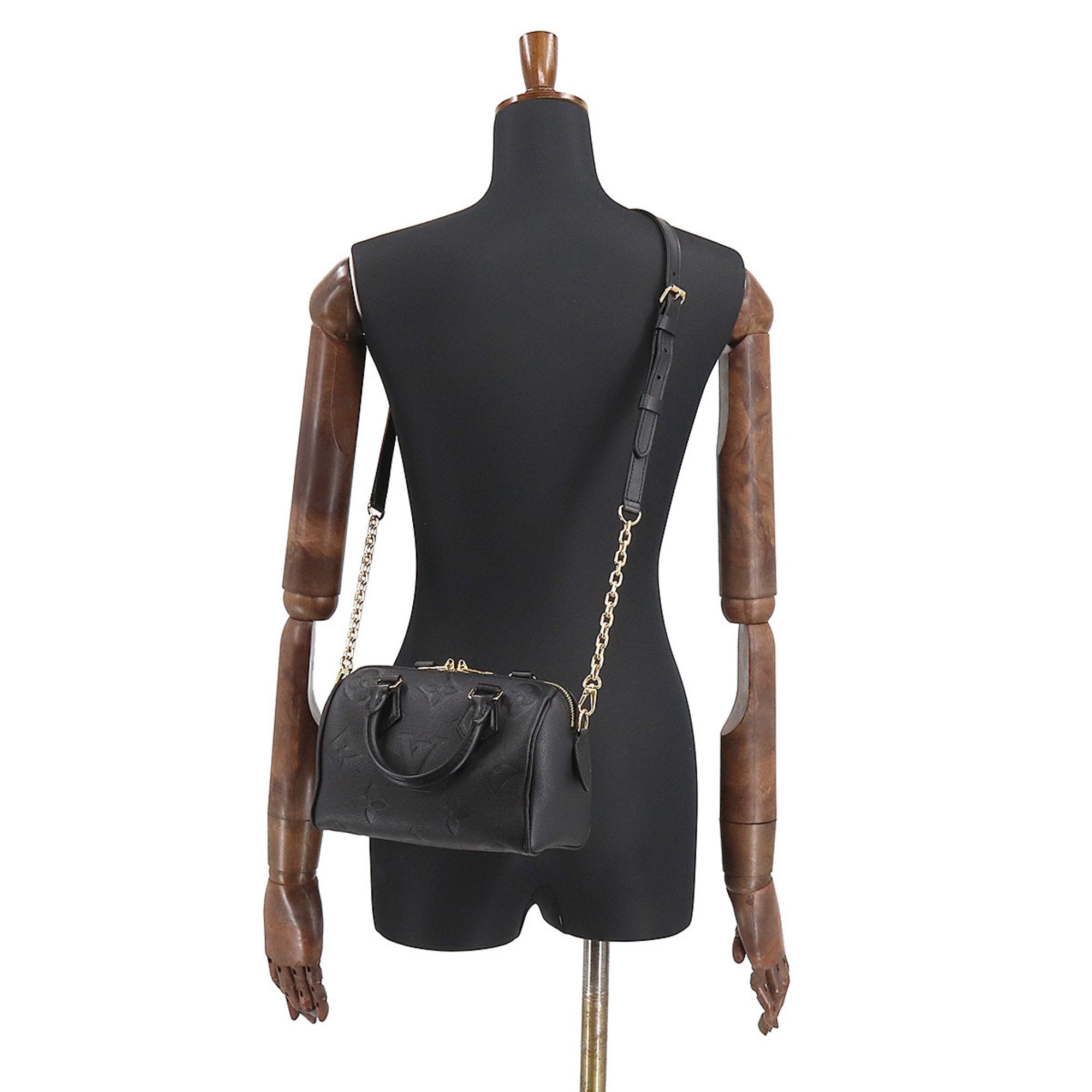 Louis Vuitton Monogram Implant Speedy Bandouliere 20 2way Hand Shoulder Bag Noir M58953 RFID