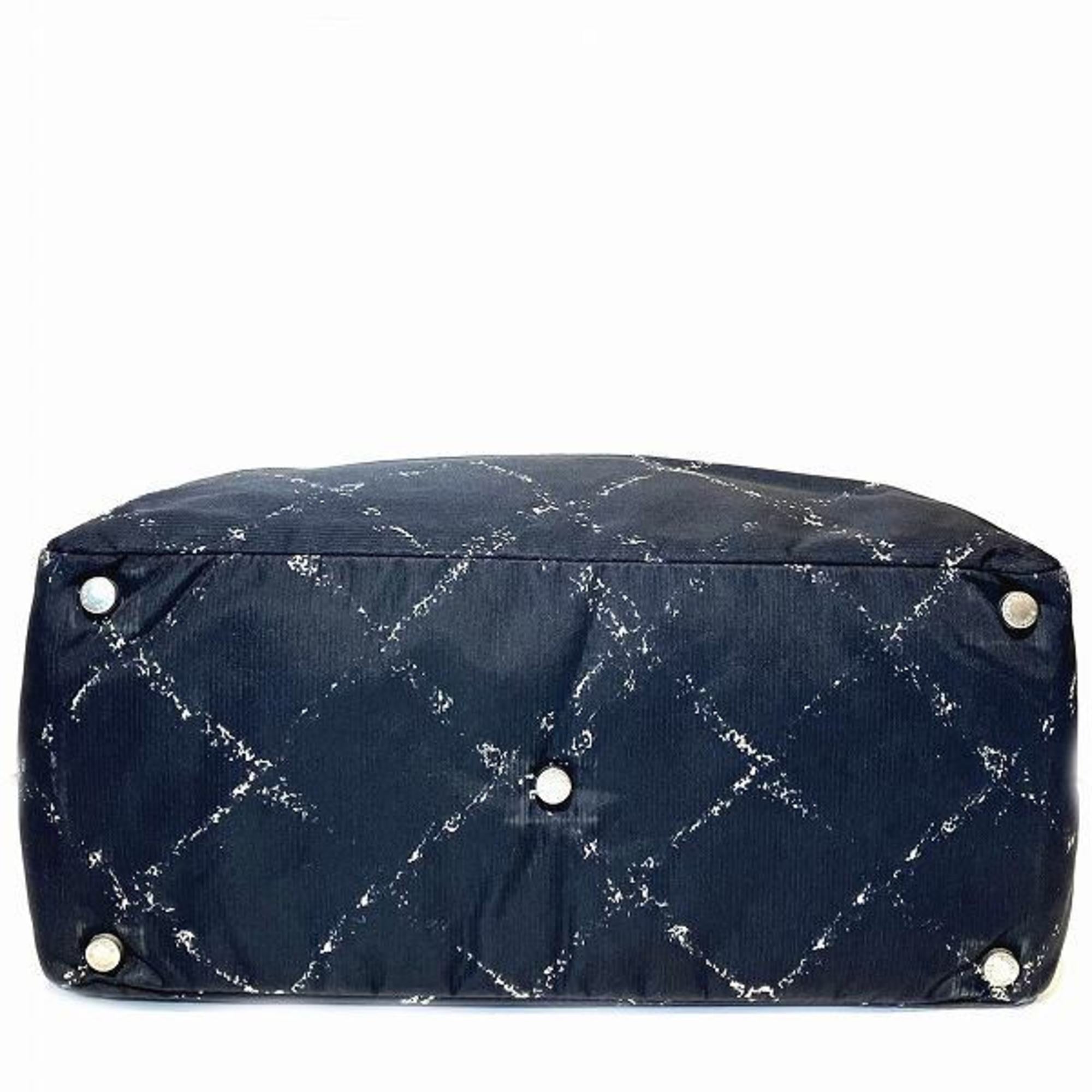 CHANEL Travel Line AM3930 Nylon Bag Tote Ladies