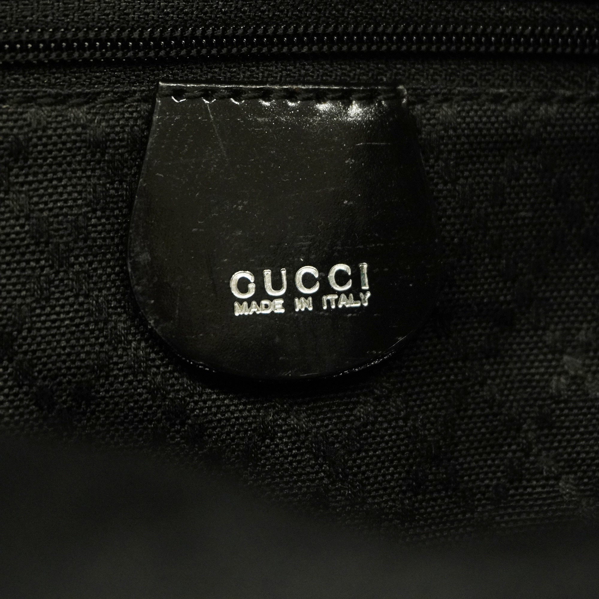 GUCCI  Bamboo Boston Bag 002 3754 0412 Men,Women,Unisex Nylon Canvas Black