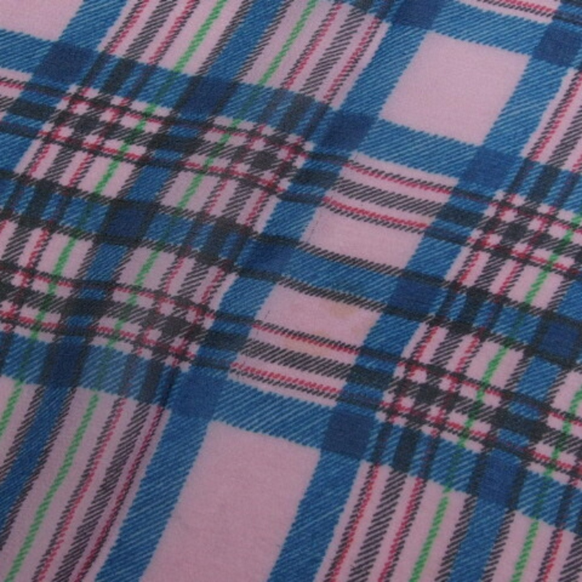 CHANEL Check Pattern Chiffon Large Stole Pink Multicolor