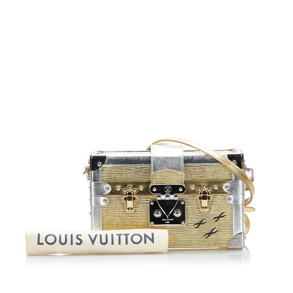 Louis Vuitton Epi Petite Maru Shoulder Bag M54652 Gold Silver Leather Ladies LOUIS VUITTON