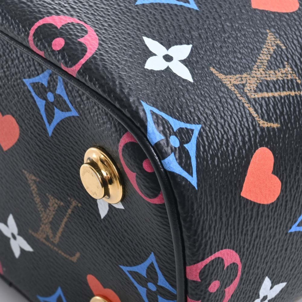 LOUIS VUITTON Monogram Game On Vanity PM 2WAY Chain Shoulder Bag M57482 Black/Multicolor Women's