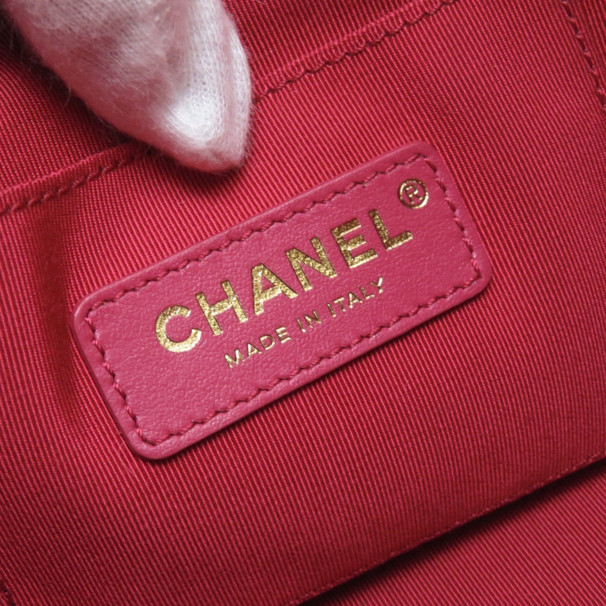 CHANEL Chain Shoulder Coco Mark Bag Calf Women's