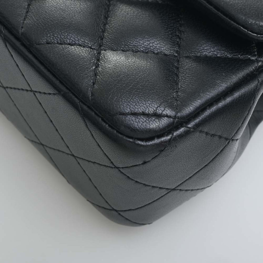 CHANEL Lambskin Matelasse Coco Mark Chain Shoulder Bag A69900 Black Ladies
