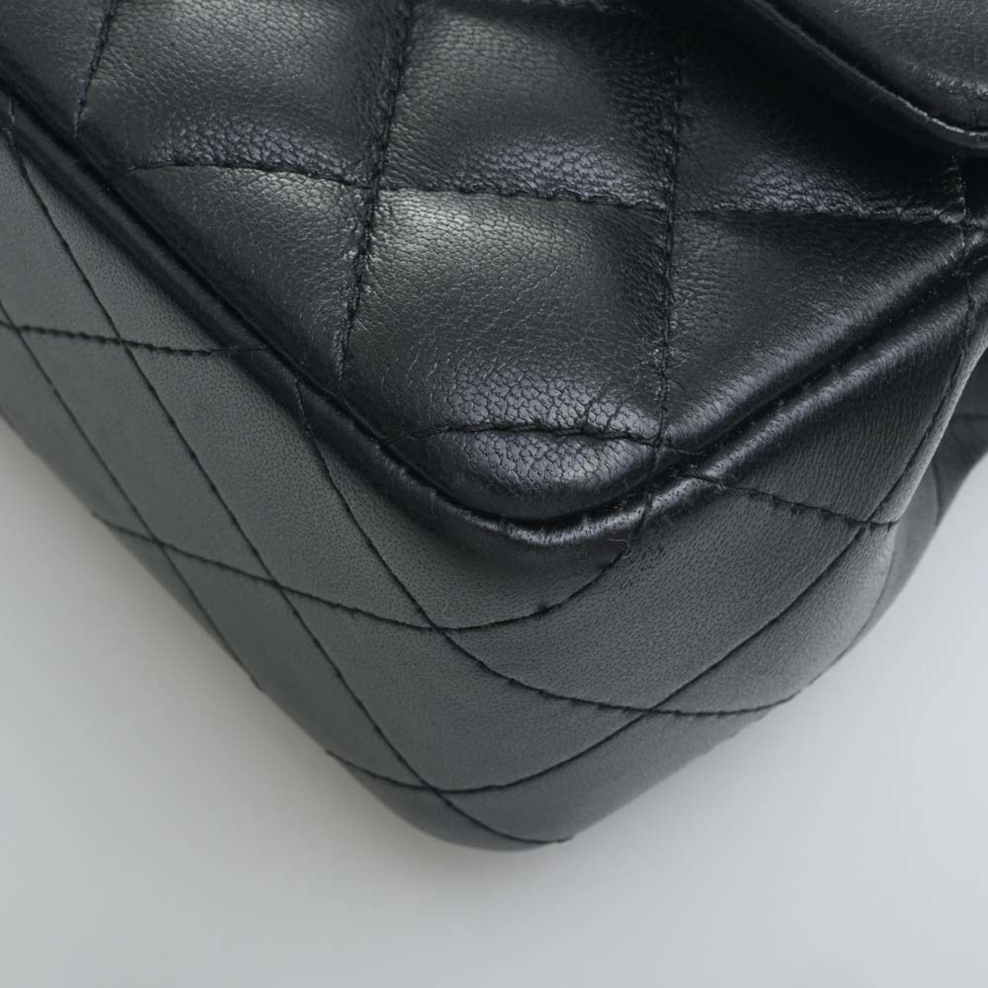 CHANEL Lambskin Matelasse Coco Mark Chain Shoulder Bag A69900 Black Ladies