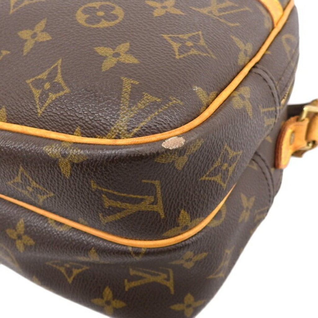LOUIS VUITTON Monogram Reporter PM Shoulder Bag M45254 Brown Women's