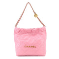 CHANELShoulder Bag with the  22 Small chain shoulder bag leather pink AS3260 porch