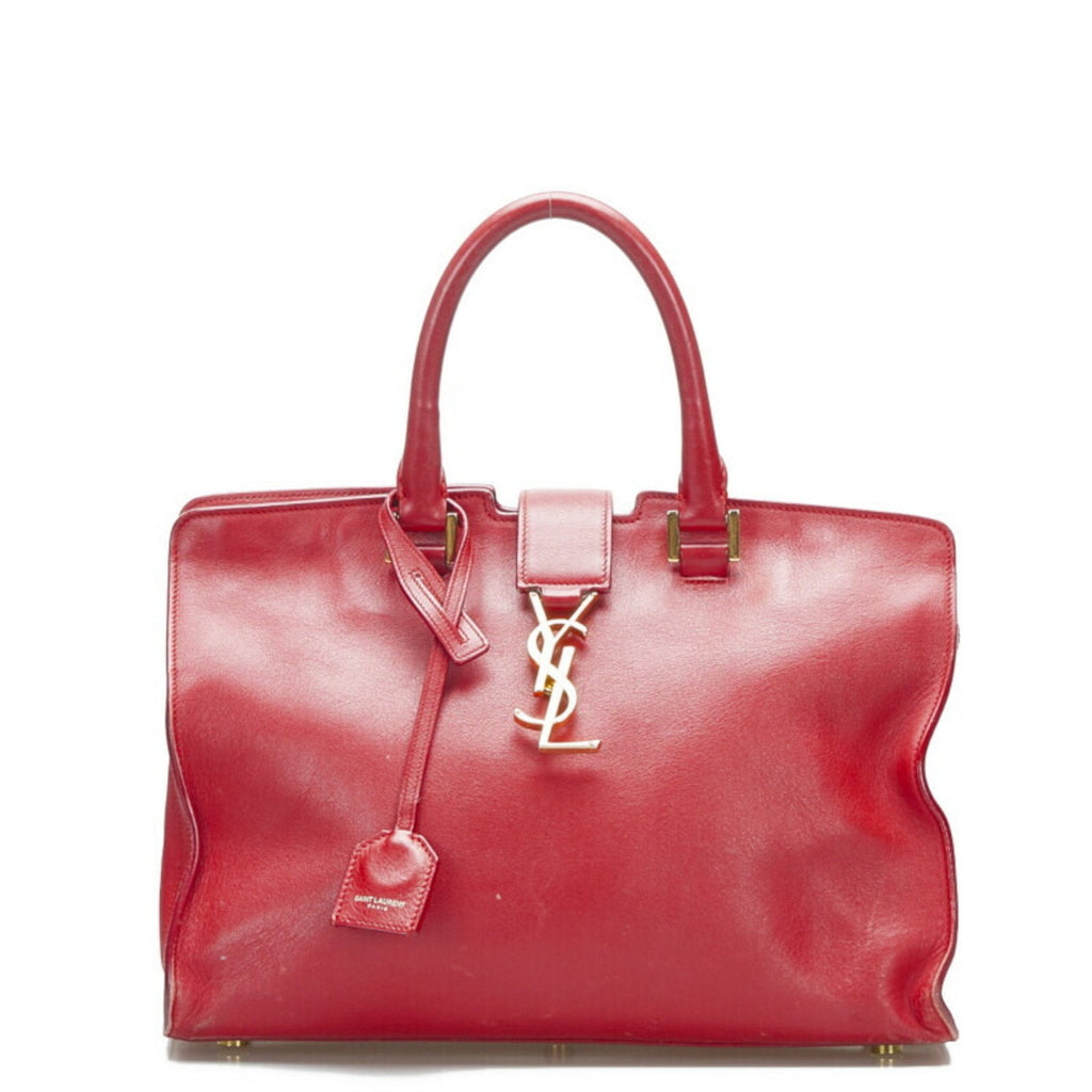 SAINT LAURENT baby cabas handbag shoulder bag 394461 pink leather ladies