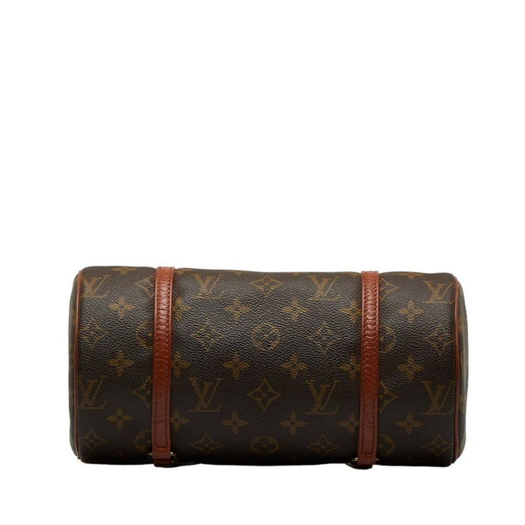 LOUIS VUITTON Monogram Papillon Handbag M51366 Brown PVC Leather Women's