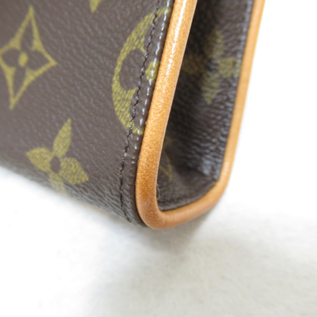 LOUIS VUITTON Pochette Florentine waist bag Brown Monogram PVC coated canvas M51855