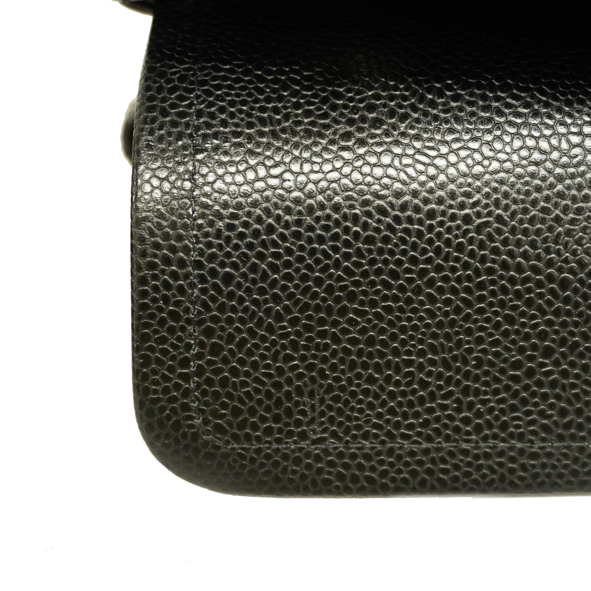 CHANELAuth  Matelasse W Flap W Chain Women's Leather Shoulder Bag Black