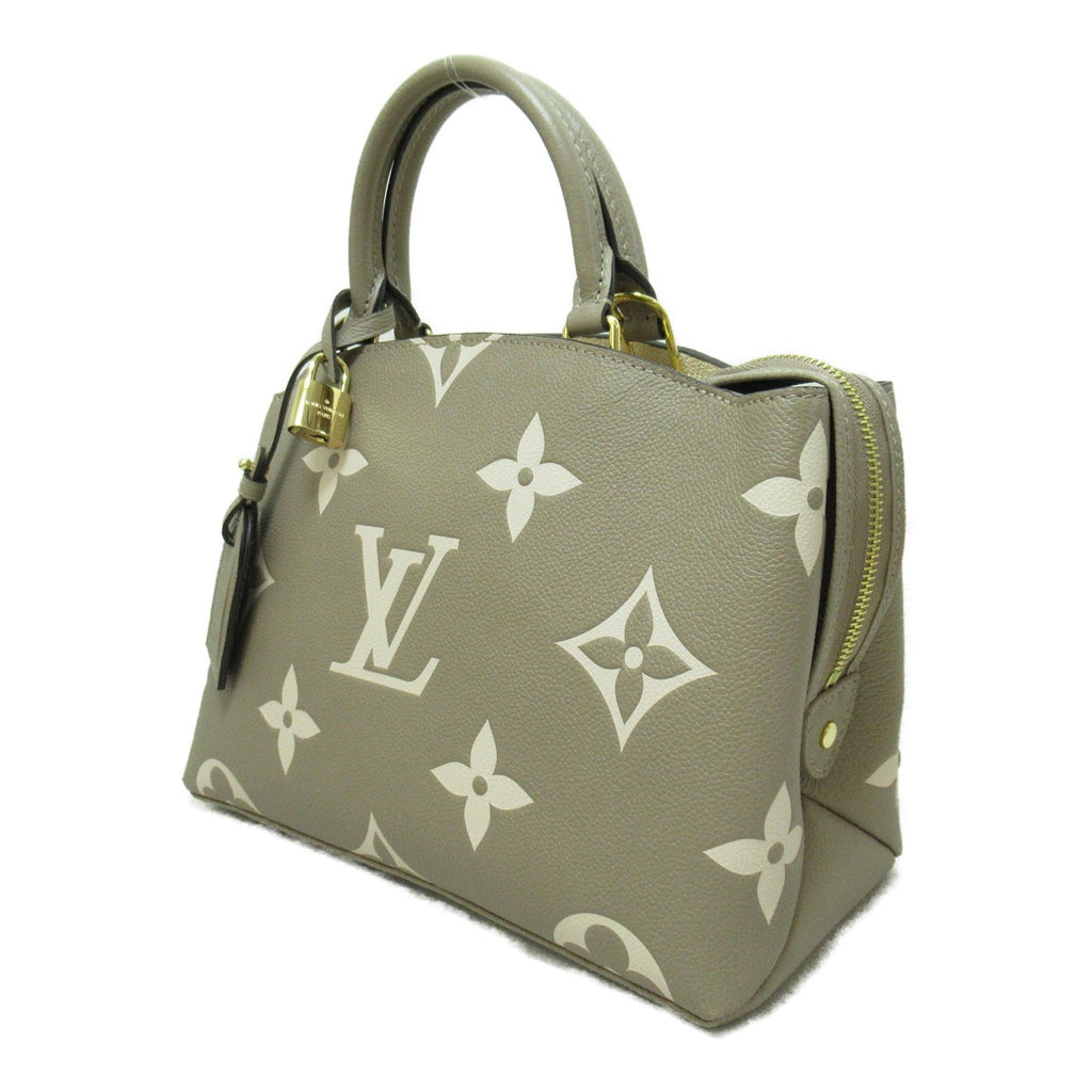 LOUIS VUITTON Petit Palais PM handbag Beige Turtle claim Monogram empreinte leather M58914