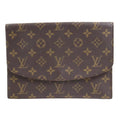 LOUIS VUITTON Clutch Bag Monogram Pochette Lava 23 Canvas Brown Unisex M51940