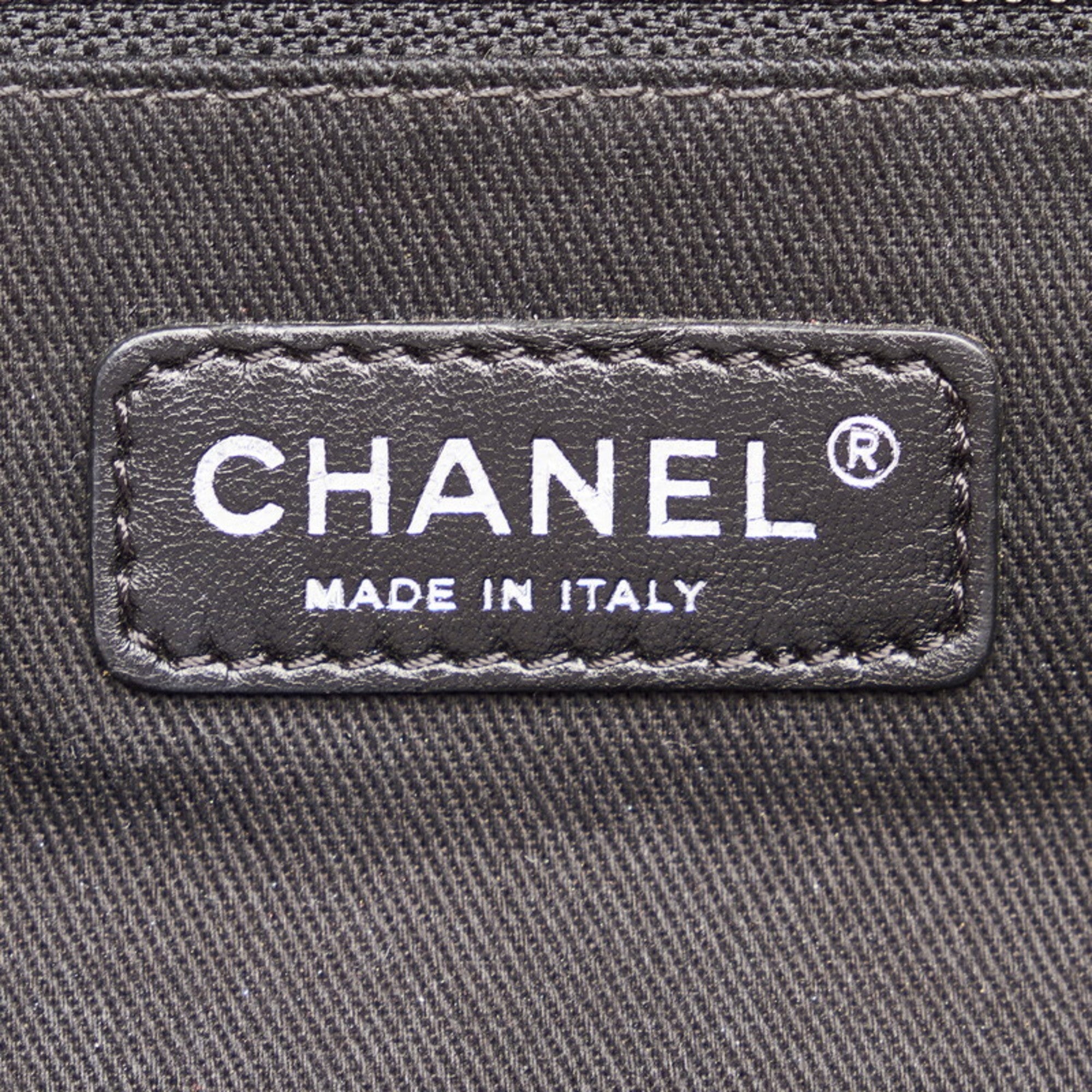 CHANEL coco mark chain shoulder bag red leather ladies