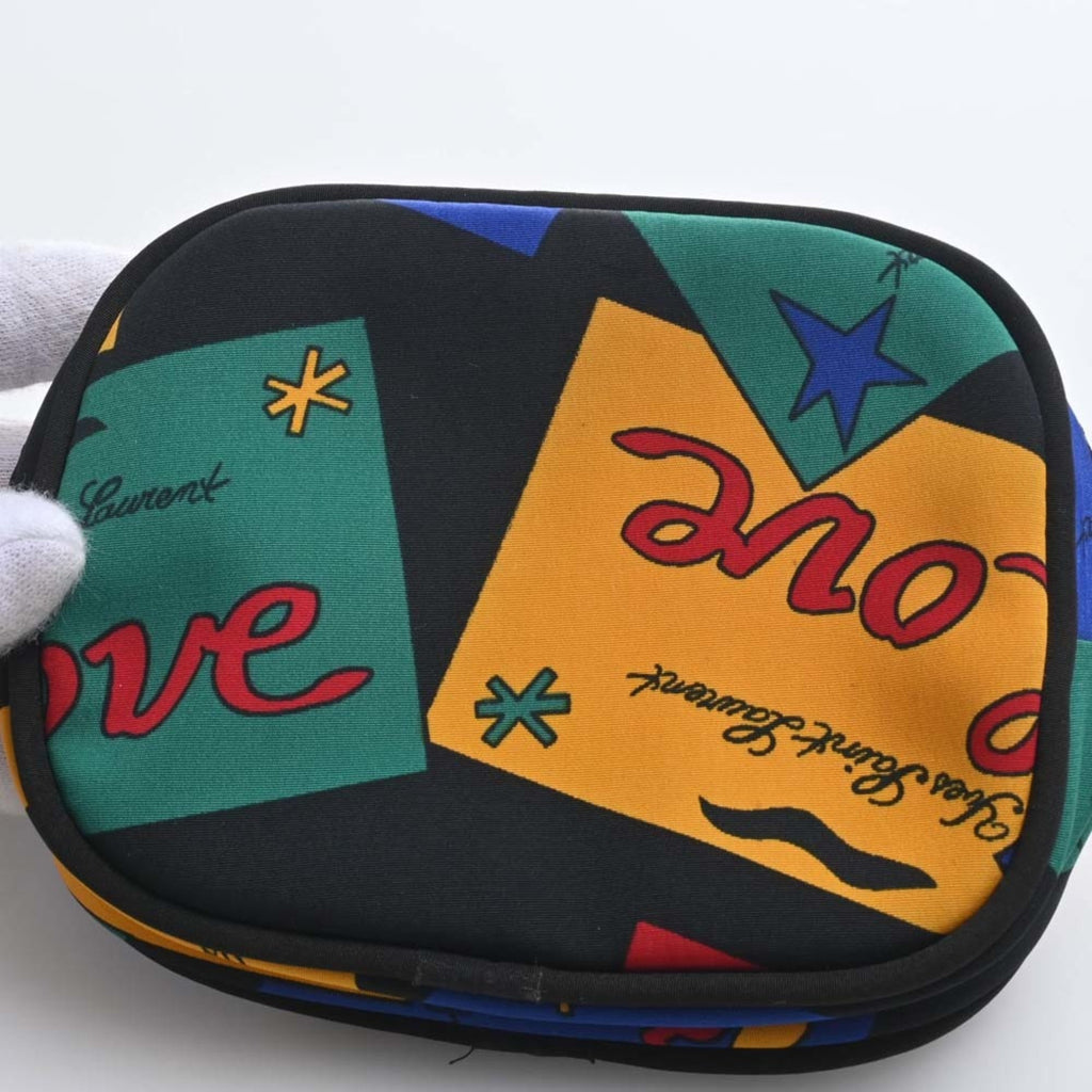 YVES SAINT LAURENT Nylon LOVE Pouch Multicolor Women's