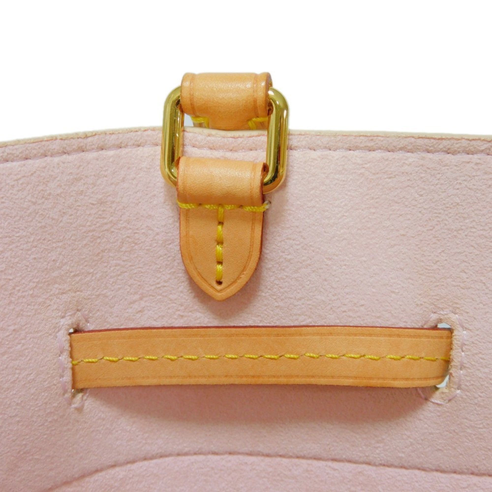 LOUIS VUITTON Handbag Girolatta Logo White 2WAY Shoulder Bag Damier Azur Rose Ballerine N41579 Women's