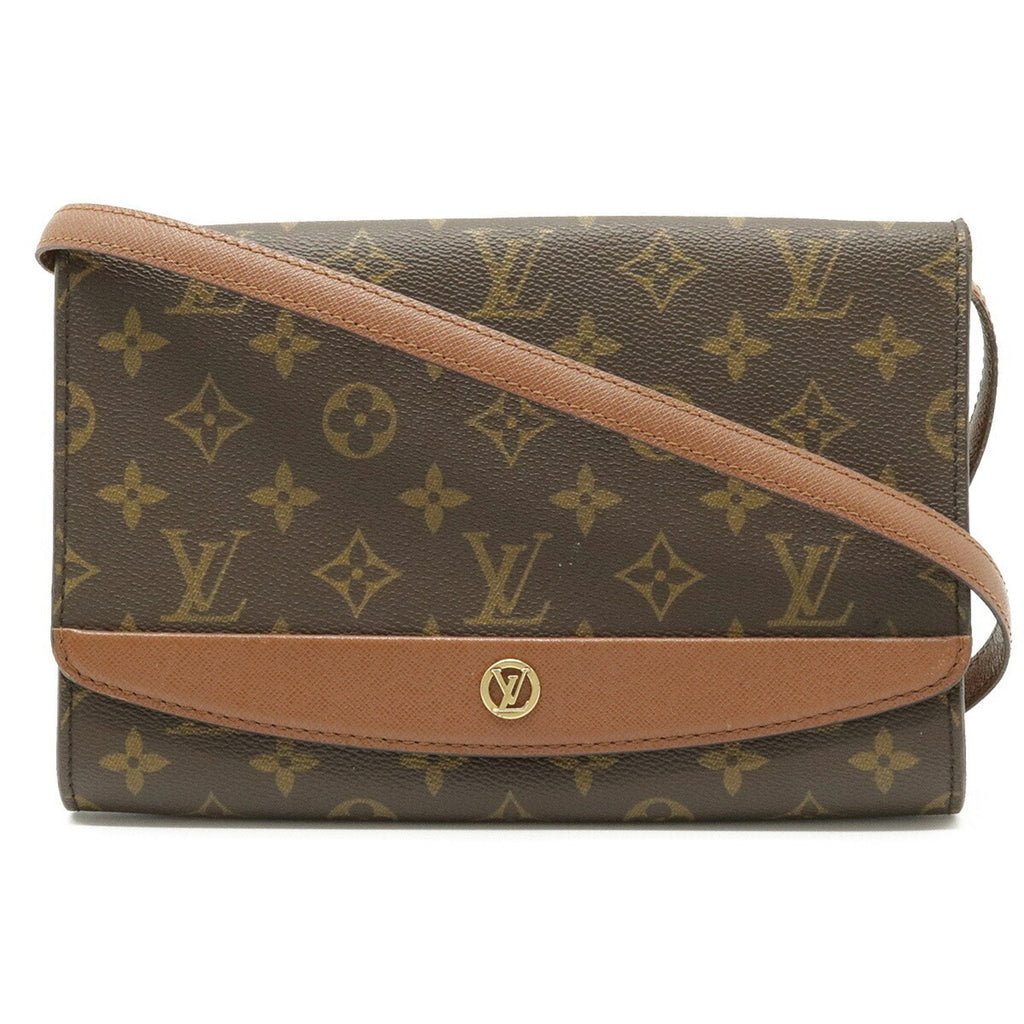 Louis Vuitton Monogram Bordeaux 24 Shoulder Bag Clutch Second M51798