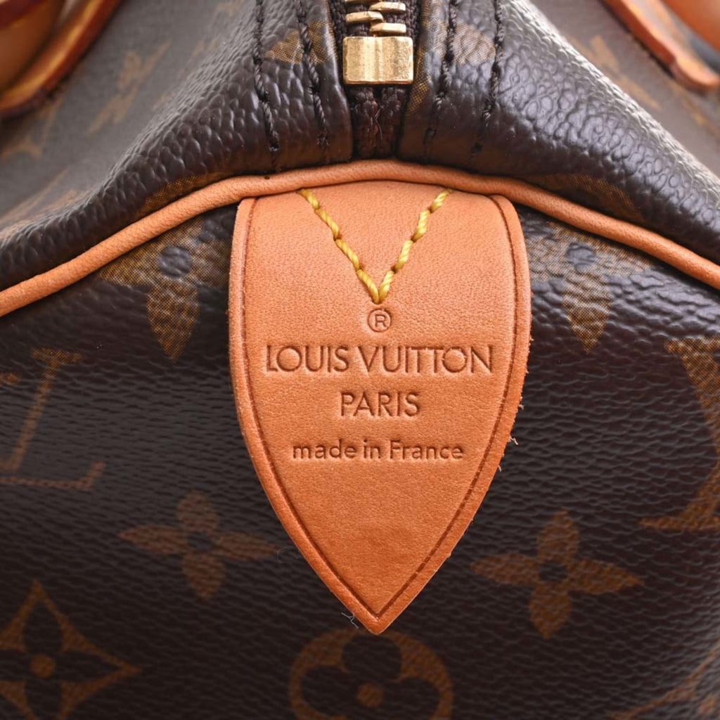 LOUIS VUITTON Monogram Speedy 30 Handbag Mini Boston Bag M41526 Brown Women's