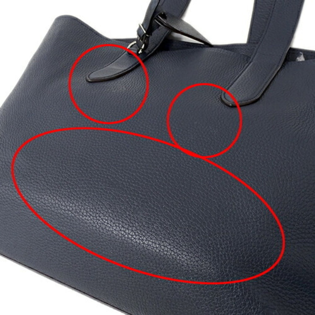 LOUIS VUITTON Bag Men's Tote Hippo Voyage NV Taurillon Leather Navy M53240