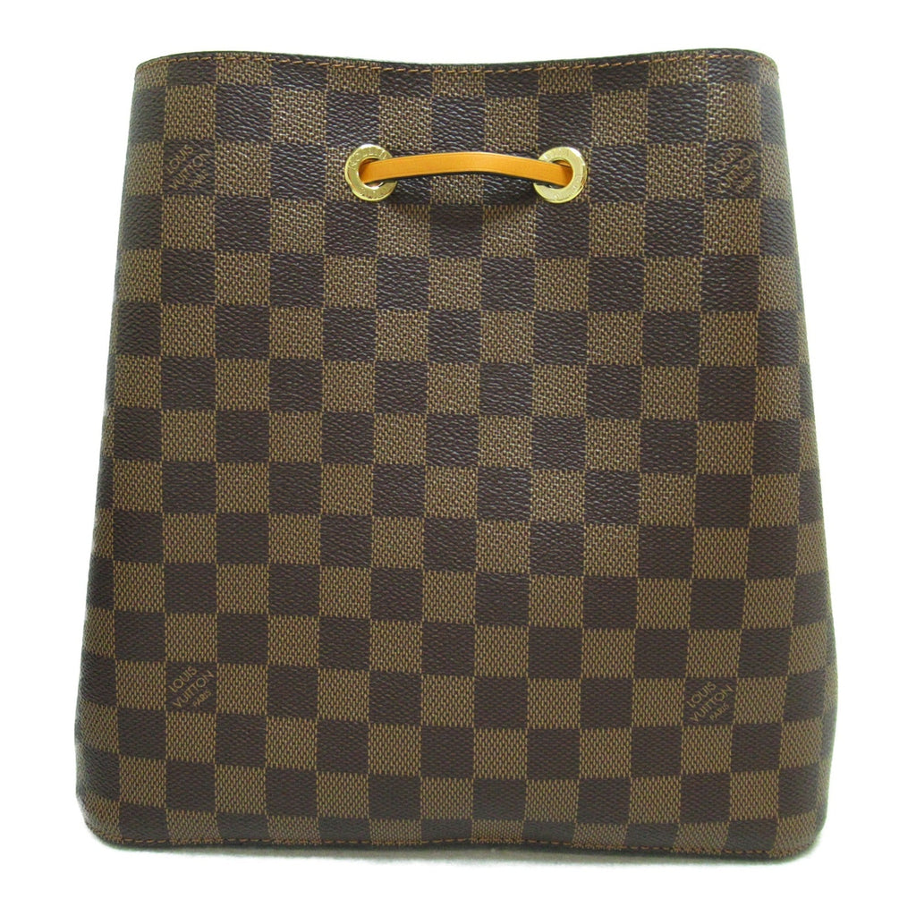 LOUIS VUITTON Neo Noe Shoulder Bag Brown Ebene Saffron Damier PVC coated canvas N40213