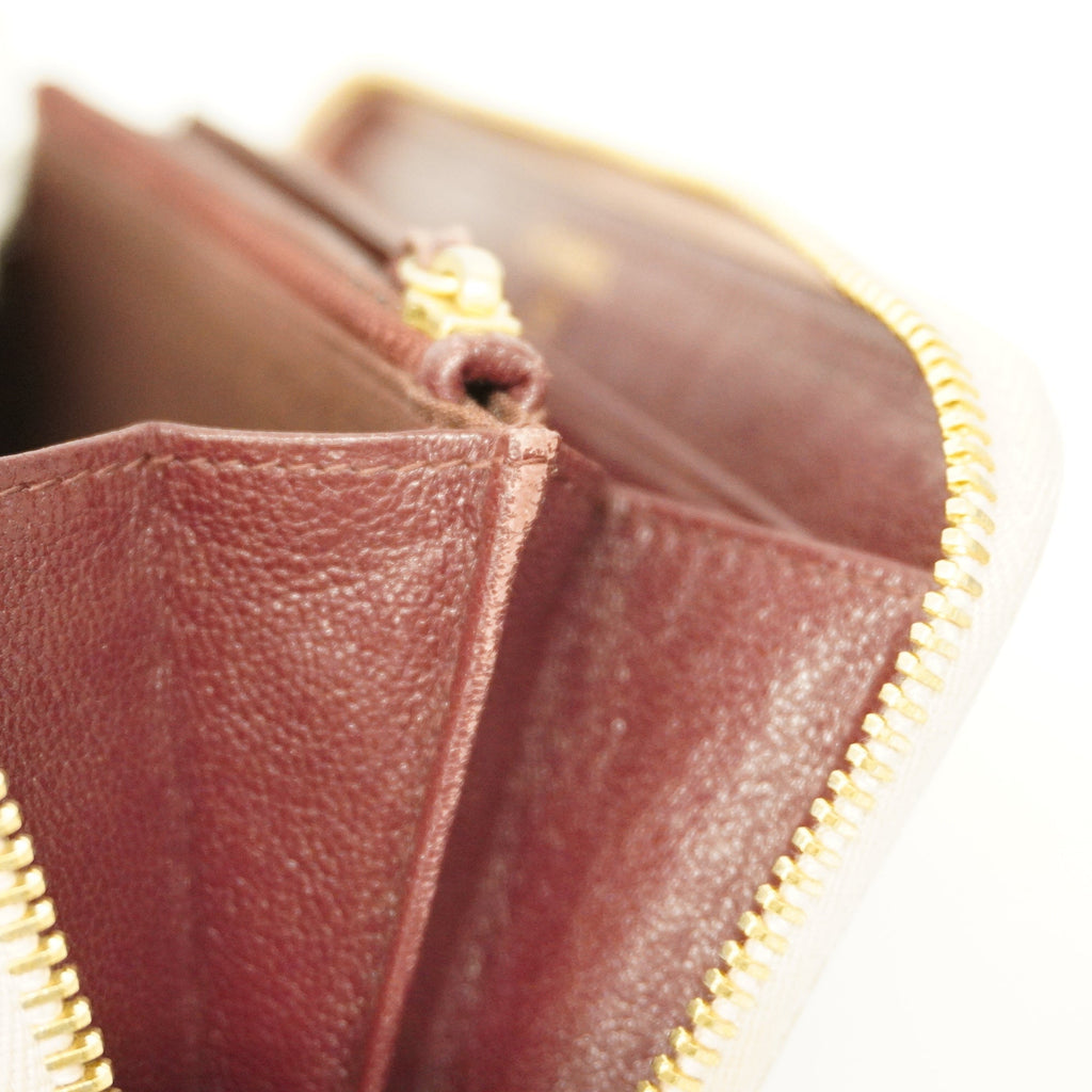 CHANELAuth  Matelasse Long Wallet Gold Hardware Women's Lambskin Long Wallet