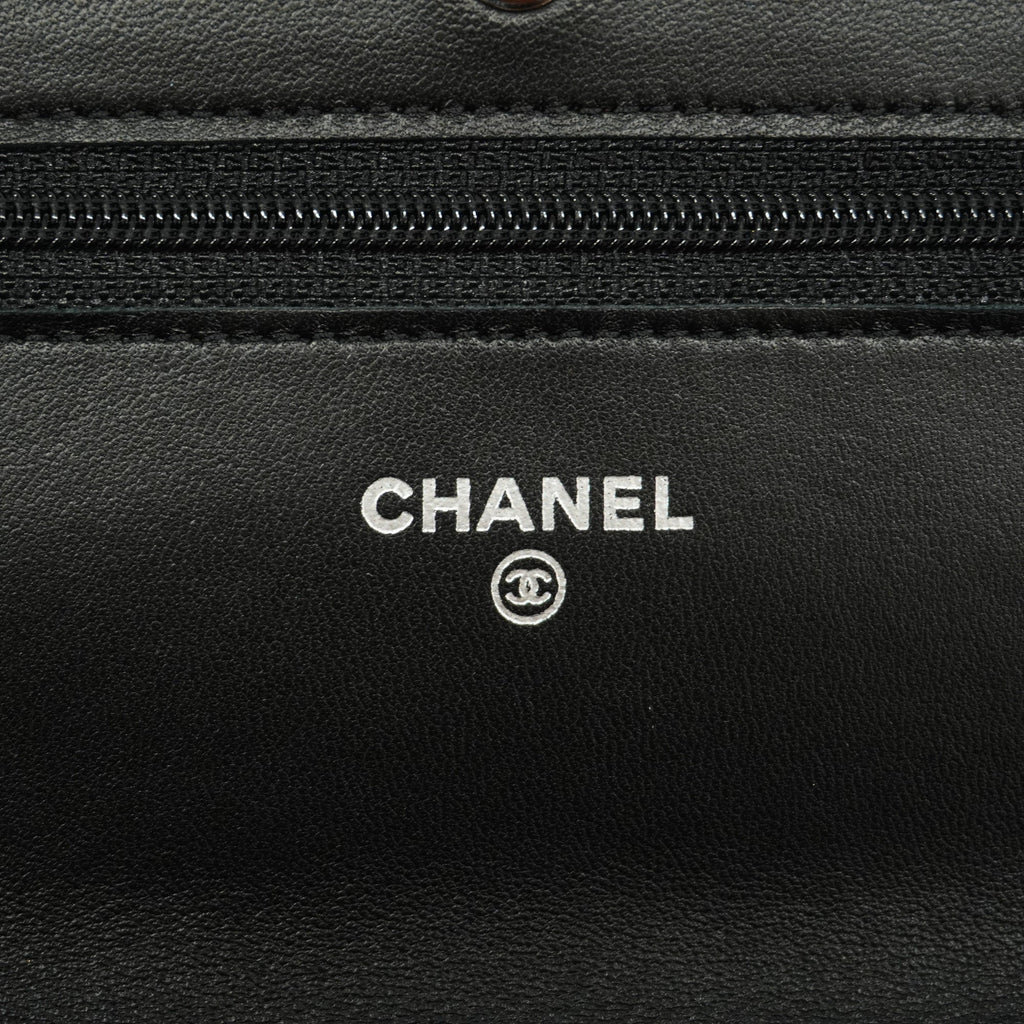 CHANEL  Matelasse Chain Shoulder Gold Hardware Women's Lambskin Black