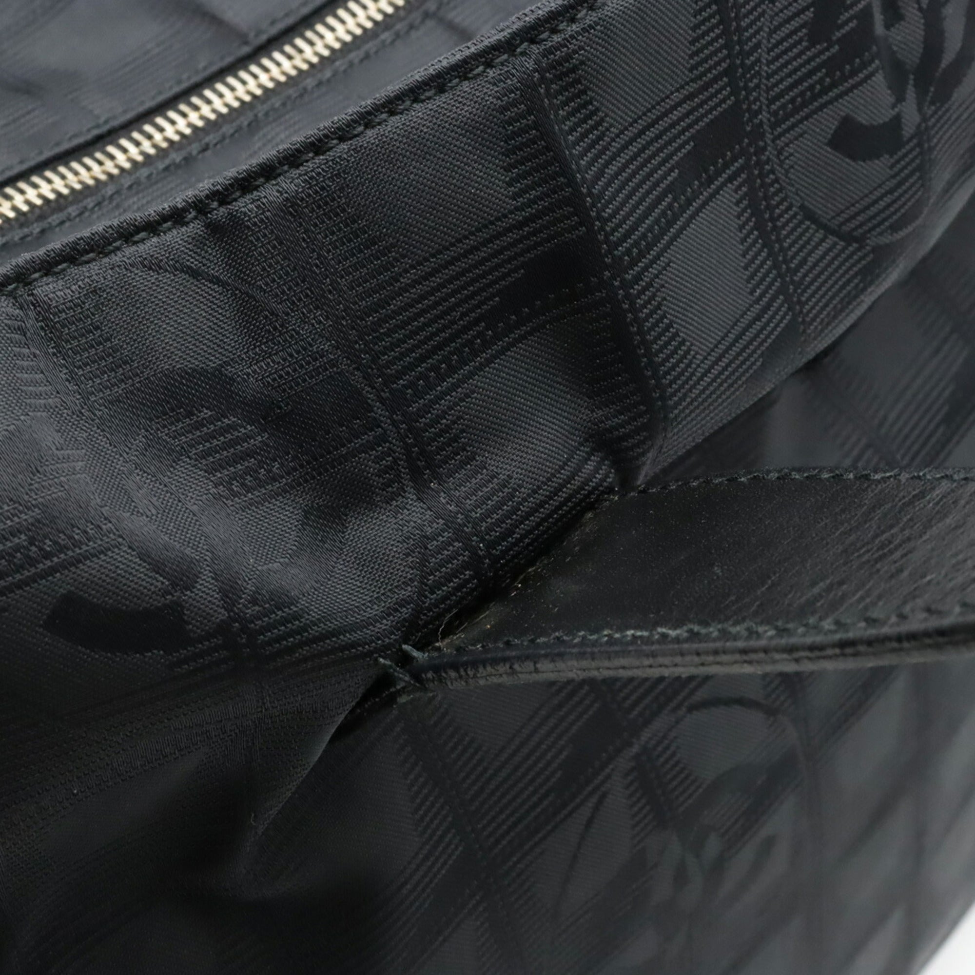 CHANEL NEW Line New Tote GM Bag Shoulder Nylon Leather Black A15825