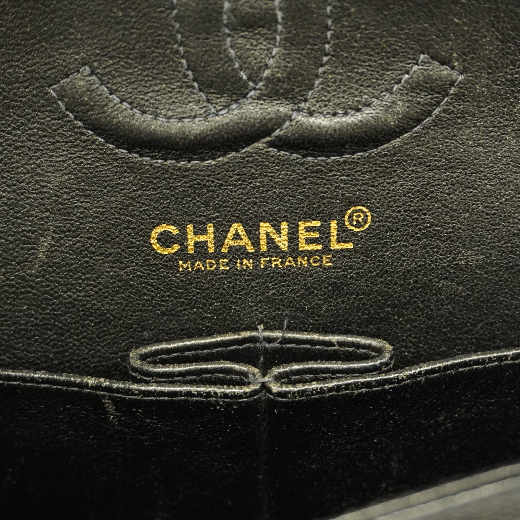 CHANEL  Big Matelasse W Flap W Chain Women's Caviar Leather Shoulder Bag
