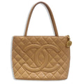 CHANEL Reproduction Caviar Skin No. 8 Beige Tote Bag