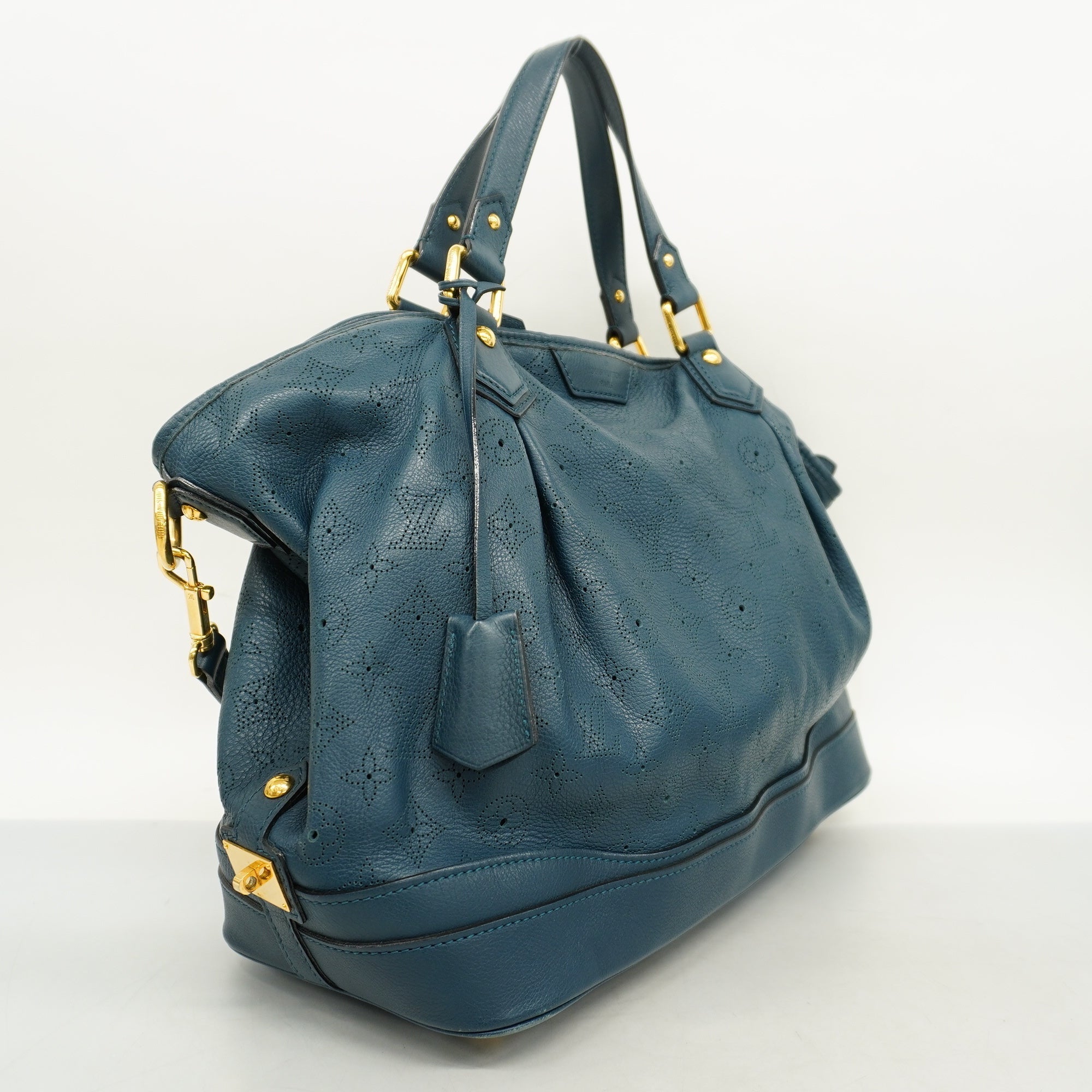 LOUIS VUITTONAuth  Mahina Mahina Stella GM Marine M93464 Women's Handbag