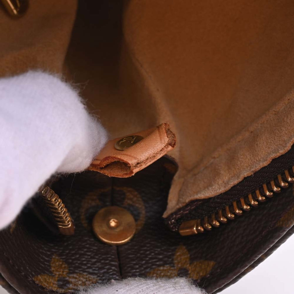 LOUIS VUITTON Monogram Looping GM Shoulder Bag M51145 Brown Women's
