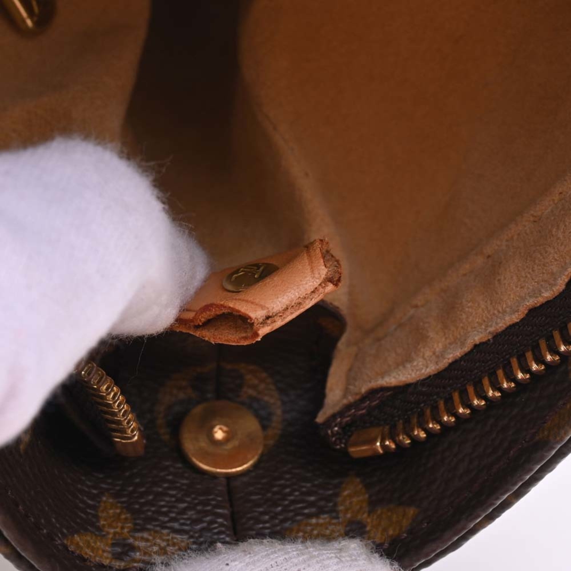 LOUIS VUITTON Monogram Looping GM Shoulder Bag M51145 Brown Women's