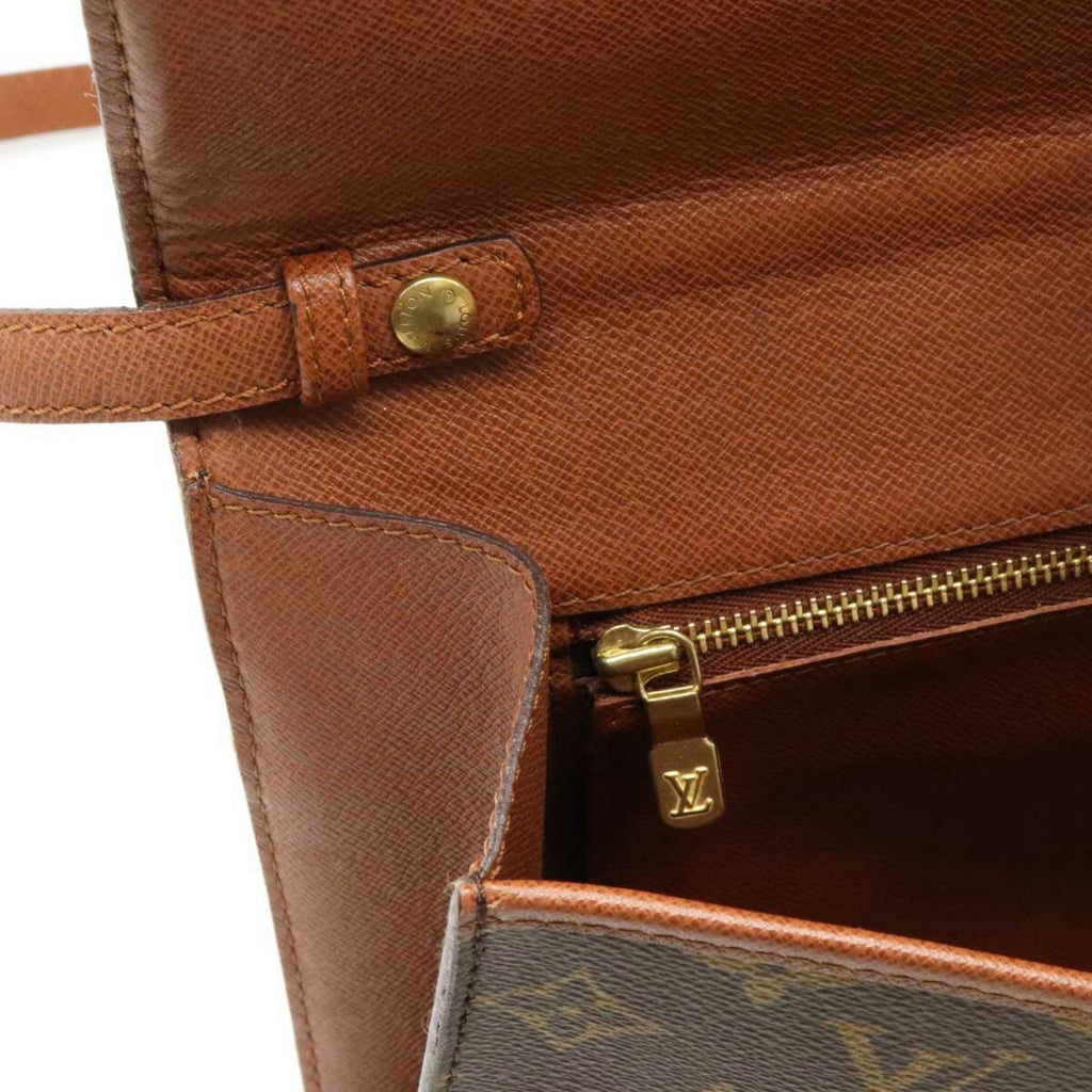 Louis Vuitton Monogram Bordeaux Shoulder Bag Clutch Second M51797
