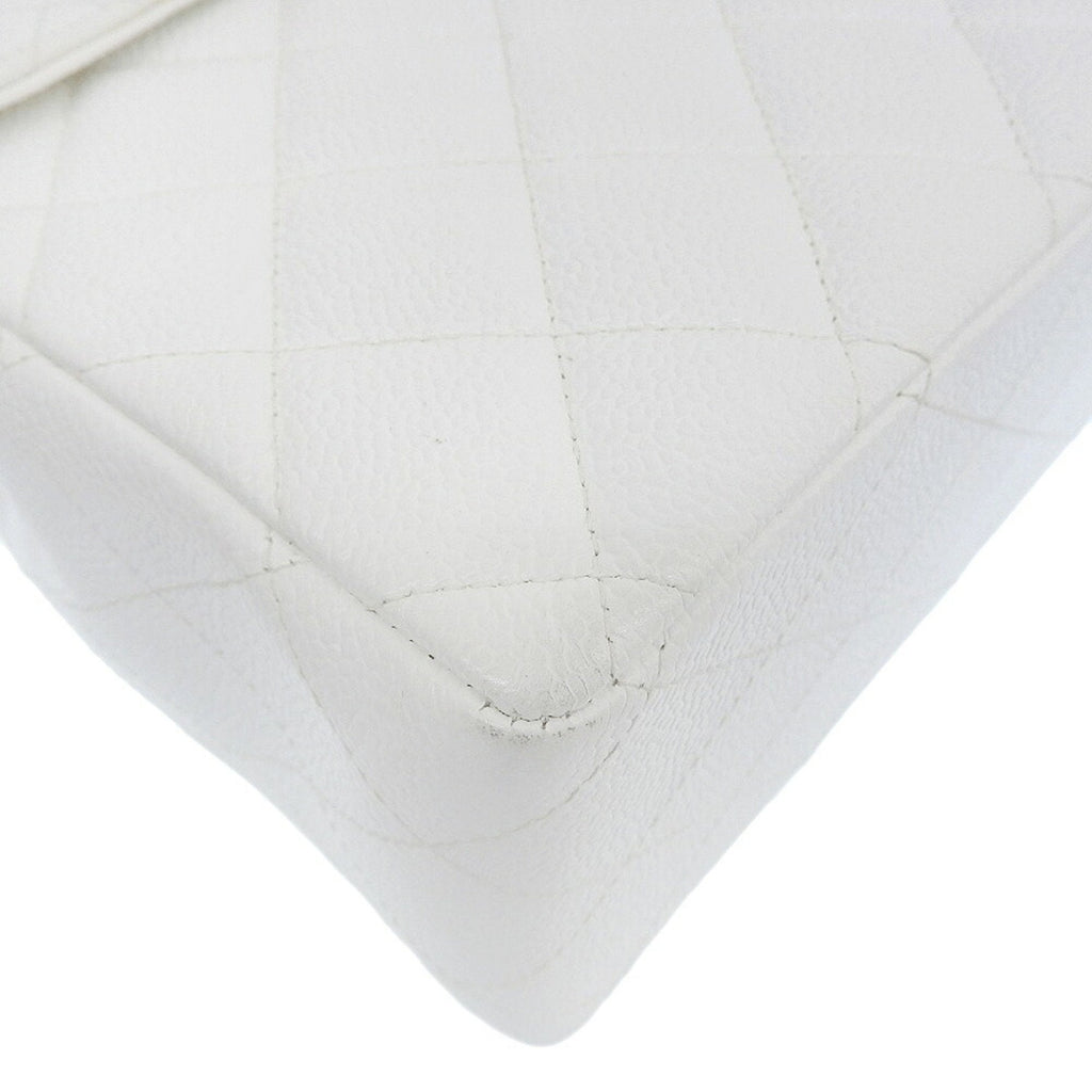 CHANEL matelasse 30 big coco mark shoulder bag white 7 series A11869